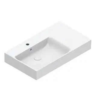 Catalano Premium Раковина подвесная 80х47 см, 1 отверстие под смеситель, перелив, цвет: белый глянец 0220841001