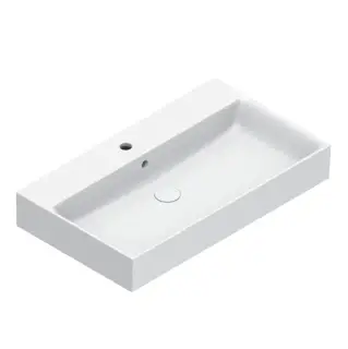 Catalano Premium Раковина подвесная 80х47 см, 1 отвер. под смеситель, перелив, цвет: белый матовый 0220801021