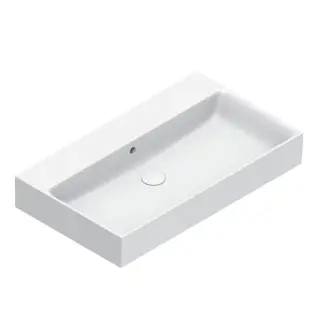 Catalano Premium Раковина подвесная 80х47 см, без отверстия под смеситель, перелив, цвет: белый мат. 0220800021