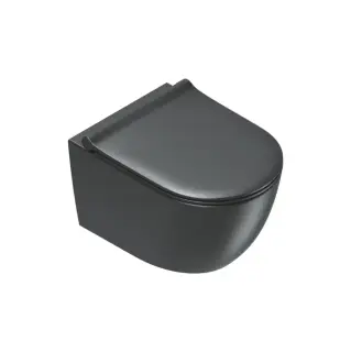 Catalano Sfera Унитаз подвесной 35х50 см, безободковый, смыв торнадо, цвет: черный матовый 0511500022