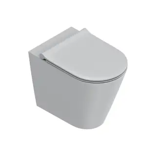 Catalano Zero Унитаз приставной 35х55 см, безободковый, смыв торнадо, цвет: cemento satinato 0114550023