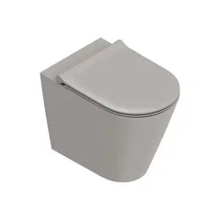 Catalano Zero Унитаз приставной 35х55 см, безободковый, смыв торнадо, цвет: tortora satinato 0114550032