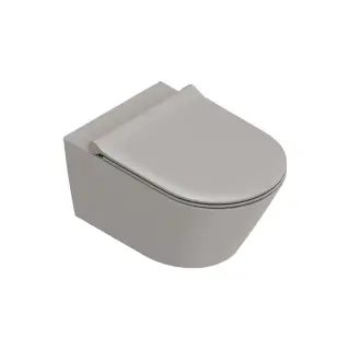 Catalano Zero Унитаз подвесной 35х55 см, безободковый, смыв торнадо, цвет: tortora satinato 0111550032