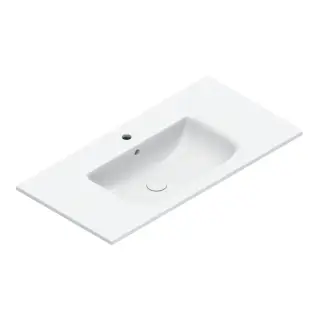 Catalano Italy Раковина подвесная 100х50 см, 1 отверстие под смеситель, перелив, цвет: белый глянец 0721011001