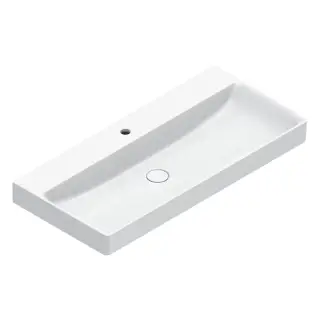 Catalano Green Раковина подвесная 100х47 см, 1 отверстие под смеситель, цвет: белый глянцевый 0421001001