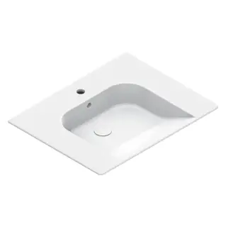 Catalano Comfort Раковина подвесная 70х55 см, 1 отверстие под смеситель, перелив, цвет: белый глянец 0920701001