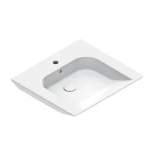 Catalano Comfort Раковина подвесная 60х55 см, 1 отверстие под смеситель, перелив, цвет: белый глянец 0920601001