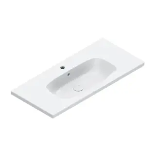 Catalano Alvea Раковина подвесная 100х46 см, 1 отверстие под смеситель, перелив, цвет: белый глянец 0621011001