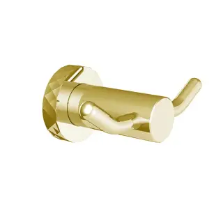 Fima Carlo Frattini Spillo Tech Крючок для полотенец двойной, подвесной, цвет: gold F6004T/2XOR