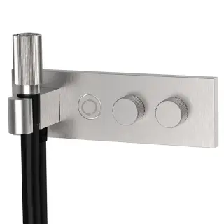 Fima Carlo Frattini Switch Смеситель для душа встраиваемый, 2 потребителя, цвет: stainless steel F5979X2SINOX