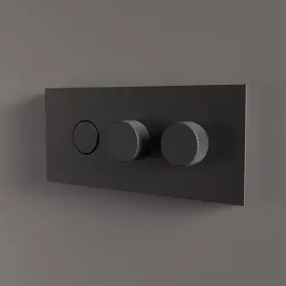 Fima Carlo Frattini Switch Смеситель для душа встраиваемый, 2 потребителя, цвет: black matt F5959X2NS