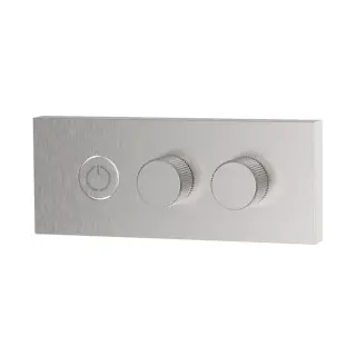 Fima Carlo Frattini Switch Смеситель для душа встраиваемый с кнопкой on/off, цвет: stainless steel F5951/1SINOX