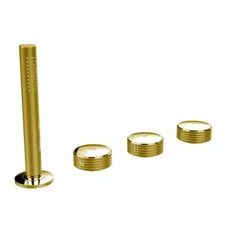 Fima Carlo Frattini Texture Collection Смеситель на борт ванны, без излива и ручки, цвет: gold F5614/1HOR