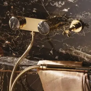 Fima Carlo Frattini Texture Collection Смеситель для душа, без накладки, без излива, цвет: gold F5605XOR