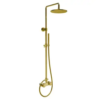Fima Carlo Frattini Wellness Душевая стойка: термостат, душ, без накладки, цвет: gold F5605/2HOR
