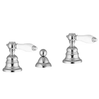 Fima Carlo Frattini Herend Смеситель для биде на 3 отверстия, с донным клапаном, цвет: chrome F5422CBCR