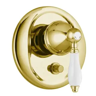 Fima Carlo Frattini Herend Смеситель для душа встраиваемый, внешняя часть, 2 потребителя, цвет: gold F5409X2OR