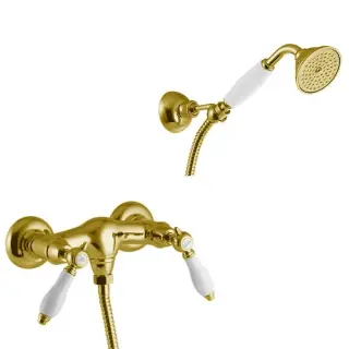 Fima Carlo Frattini Herend Смеситель для душа с душевым комплектом, без излива, цвет: gold F5405CBOR
