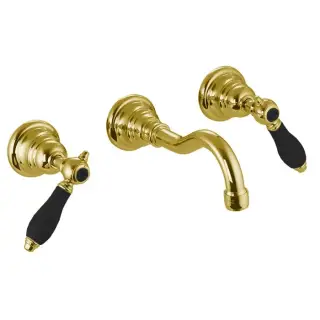 Fima Carlo Frattini Herend Смеситель для раковины встраиваемый, излив 16 см, цвет: gold F5401/5CNOR