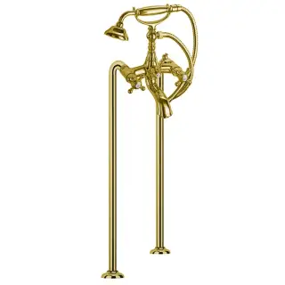 Fima Carlo Frattini Elizabeth Душевая стойка: смеситель, верхний и ручной душ, цвет: gold F5084/2OR