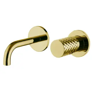 Fima Carlo Frattini Spillo Tech Смеситель для раковины встраиваемый, излив 12 см, цвет: gold F3051TWSX9XOR