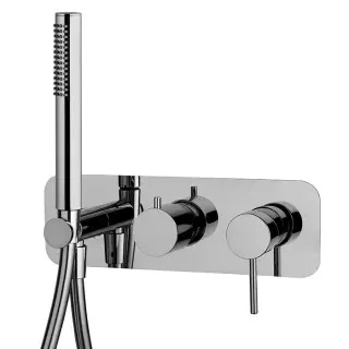 Fima Carlo Frattini Spillo Tech Смеситель для душа встраиваемый, 2 потребителя, цвет: chrome F3049WX2CR