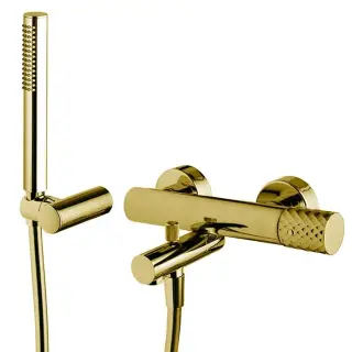 Fima Carlo Frattini Spillo Tech Смеситель для душа с душевым комплектом, x серия, цвет: gold F3034TNXOR