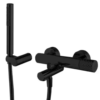 Fima Carlo Frattini Spillo Tech Смеситель для душа с душевым комплектом, x серия, цвет: black matt F3034TNXNS