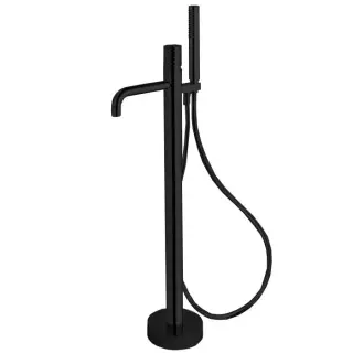 Fima Carlo Frattini Spillo Tech Смеситель для ванны напольный, высота излива 72 см, цвет: black matt F3034T/6NXNS