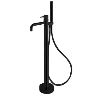 Fima Carlo Frattini Spillo Up Смеситель для ванны напольный, высота излива 72 см, цвет: black matt F3034/6NNS