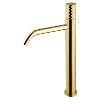 Fima Carlo Frattini Spillo Tech Смеситель для раковины, с донным клапаном, излив 16,7 см, цвет: gold F3031T/HXSXOR