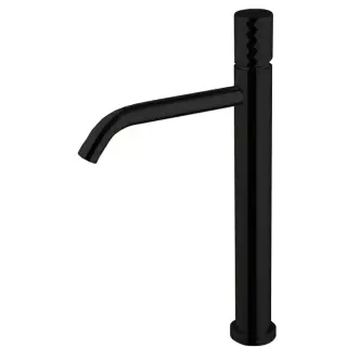 Fima Carlo Frattini Spillo Tech Смеситель для раковины высокий с д/к, излив 17 см, цвет: black matt F3031T/HXSXNS