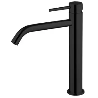 Fima Carlo Frattini Spillo Up Смеситель для раковины высокий без д/к, излив 17 см, цвет: black matt F3031LXSNS.1