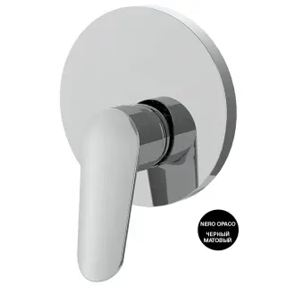 Fima Carlo Frattini Spot Смеситель для душа встраиваемый, 1 потребитель, цвет: black matt F3009E1NS