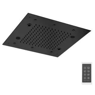 Fima Carlo Frattini Soffioni Потолочный душ 50х50 см, встраиваемый, 2 режима, цвет: black matt F2902NS