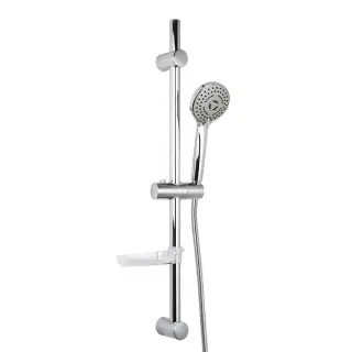 Fima Carlo Frattini Wellness Душевая штанга 76 см с мыльницей и ручным душем, цвет: chrome F2297NCR