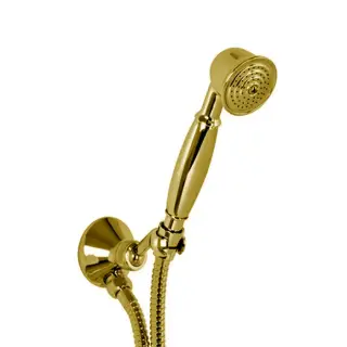Fima Carlo Frattini Wellness Душевой гарнитур: лейка 1 вид струи, держатель, шланг, цвет: gold F2287/6OR