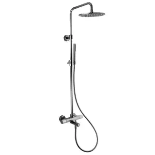 Fima Carlo Frattini Wellness Душевая стойка: термостат, верхний и ручной душ, цвет: chrome F4284/R253CR