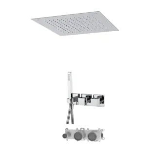Fima Carlo Frattini Spillo Tech Душевой комплект встраиваемый: термостат, душ, 1 режим, цвет: chrome F3989WX9Q50CR