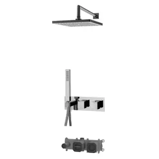 Fima Carlo Frattini Wellness Душевой комплект встраиваемый: термостат, душ, 1 режим, цвет: chrome F3989WX3QP256CR