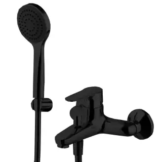 Fima Carlo Frattini Serie 22 Смеситель для душа с душевым комплектом, цвет: black matt F3834NS