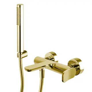 Fima Carlo Frattini Flo' Смеситель для душа с душевым комплектом, цвет: gold F3804OR