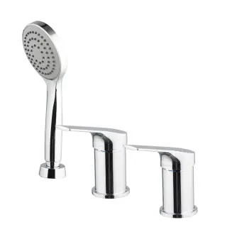 Fima Carlo Frattini Serie 4 Смеситель на борт ванны с ручным душем, без излива, цвет: chrome F3784/1NCR