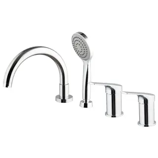 Fima Carlo Frattini Serie 4 Смеситель на борт ванны с ручным душем, цвет: chrome F3784/4NCR