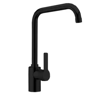 Fima Carlo Frattini Kitchen Смеситель для кухни, поворотный излив 20,2 см, цвет: black matt F3537/2NS
