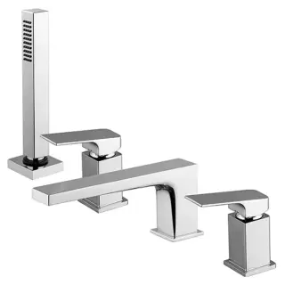 Fima Carlo Frattini Fit Смеситель на борт ванны с ручным душем, цвет: chrome F3394NCR