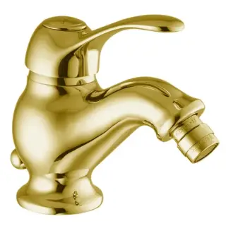 Fima Carlo Frattini Lamp Смеситель для биде, с донным клапаном, излив 11,6 см, цвет: gold F3302OR