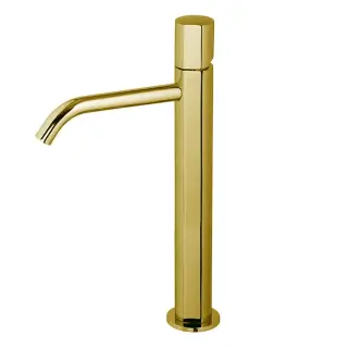 Fima Carlo Frattini So Смеситель для раковины, с донным клапаном, излив 16,95 см, цвет: gold F3181/HOR