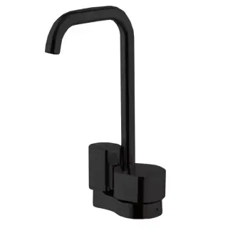 Fima Carlo Frattini So Смеситель для раковины, с донным клапаном, излив 13,5 см, цвет: black matt F3171BNS