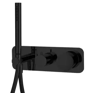 Fima Carlo Frattini So Смеситель для душа встраиваемый, без ручек 2 потребителя, цвет: black matt F3169WX2NS